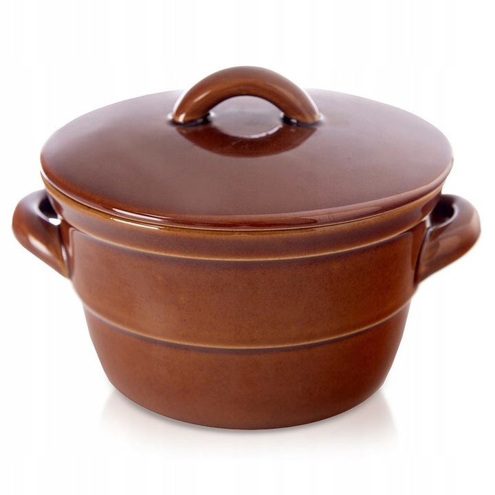 Orion kerámia tál, 650 ml, 16,5x14cm, barna színű