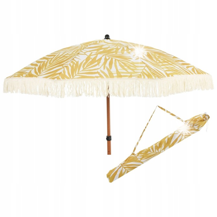 Регулируем плажен чадър, Koopman, 157 см, многоцветен, UPF 30+ защита