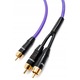 Кабели за субуфер Melodika MDSWY200 Purple Rain 1 RCA - 2 RCA, 20м, виолетов, 6мм