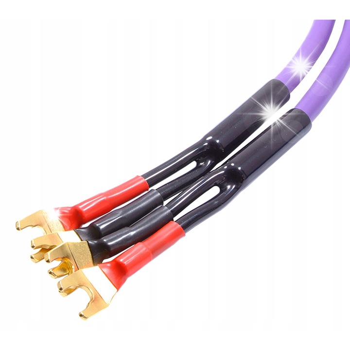 Комплект кабели за високоговорители Melodika MDSC4020s, 2x4mm2, 2 метра, виолетов