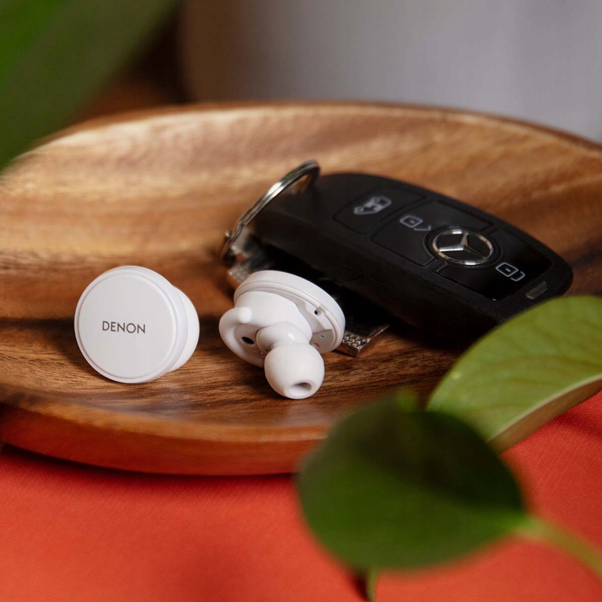 Casti wireless Denon PerL Pro, Bluetooth 5.3, ANC, alb, 5 variante