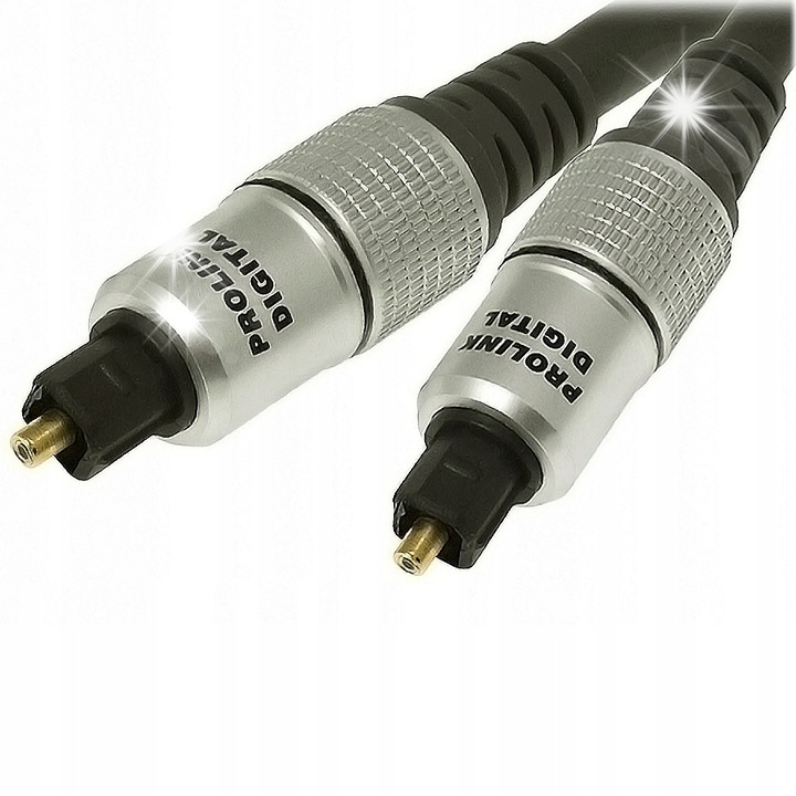 Cablu optic Toslink Prolink Exclusive 7,5 m, rezistent la rupere, 192 kHz, metalizate