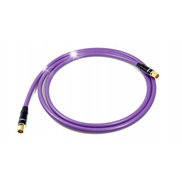Melodika MDANTWW05 antenna kábel, 0.5m, koaxiális, IEC csatlakozókkal, lila