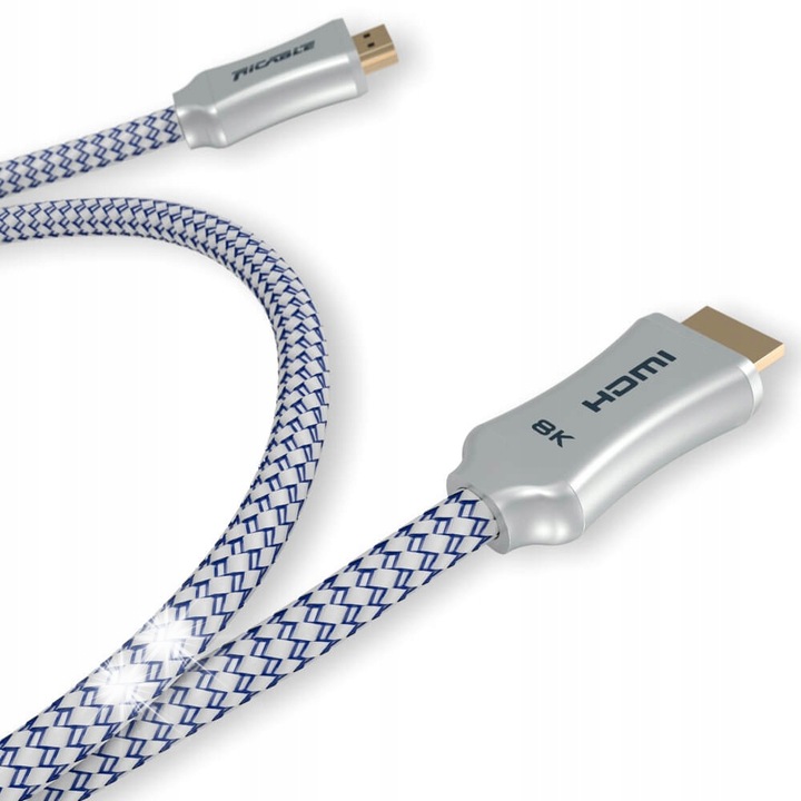 Кабел HDMI 2.1 Ricable Visus, 1м, 8K/10K, HDR, eARC