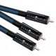 Кабел за субуфер, WireWorld Oasis 10, 1x RCA - 2x RCA, 8м, гранат, посребрен