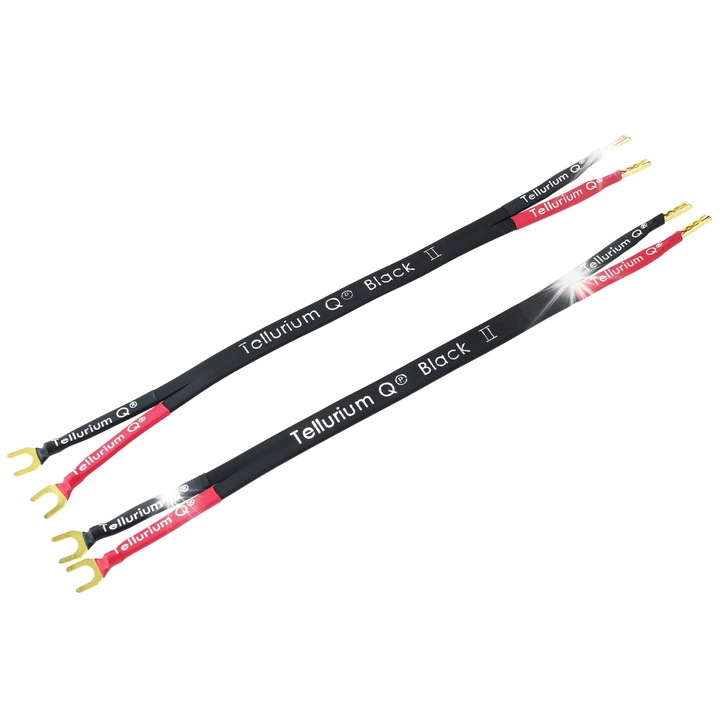 Zworki pentru coloane, Tellurium Q Black II, 0.3m, 2 bucati, negru