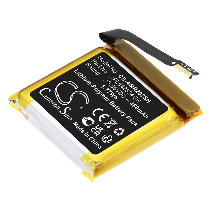 Baterie Li-Polymer, Cameron Sino, 460mAh, Negru, 25x24.8x5.4mm