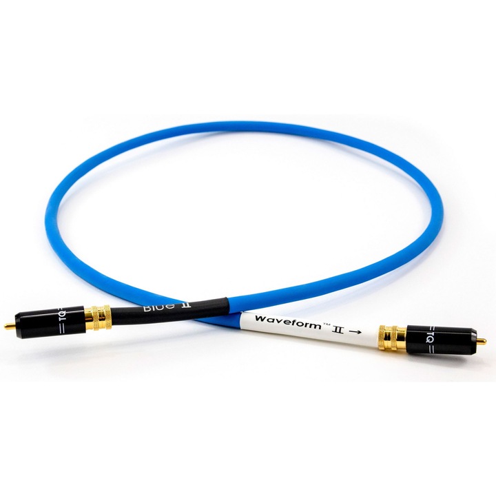 Tellurium Q digitális RCA kábel, kék, II Waveform, 1x RCA-1x RCA, 1,5m