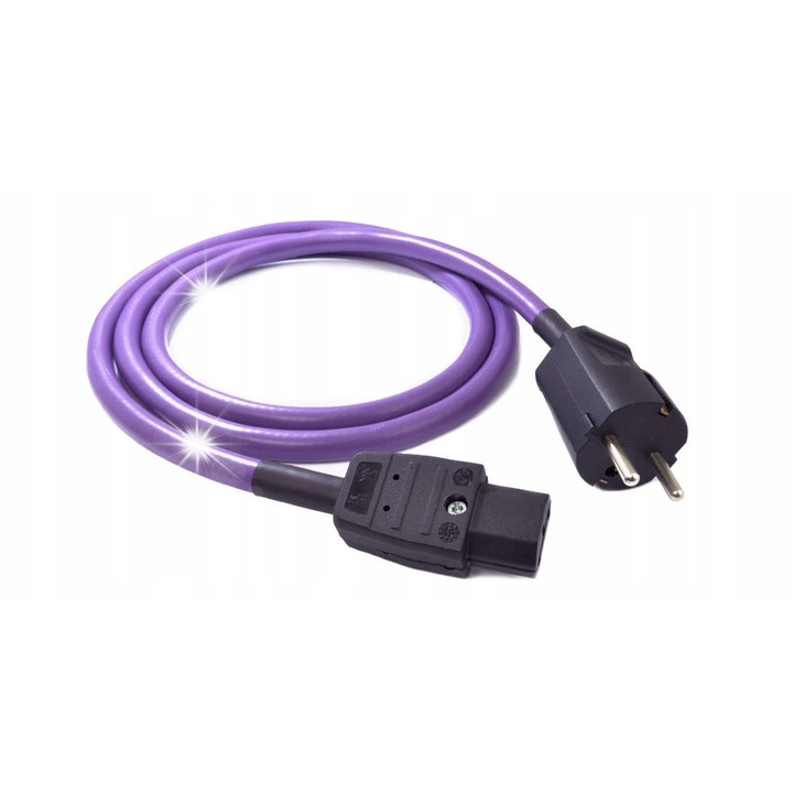 Cablu de alimentare Melodika MDP, 5m, 3x2.5mm2, cu ecranare din cupru, tip Schuko - IEC C13