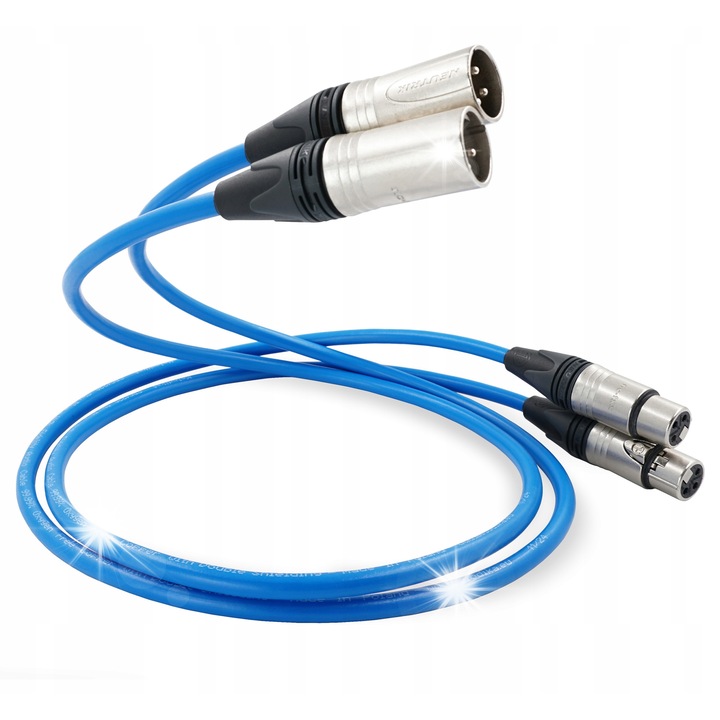 Аудио интерконектен кабел Melodika SB2X05 2 XLR - 2 XLR, 0,5м, син