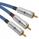 Кабели за субуфер, WireWorld Luna 10, 1x RCA - 2x RCA, 6м, гранат, Tri DNA Helix