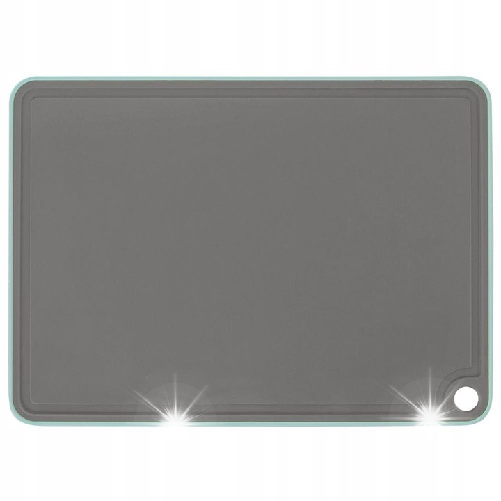 Tocator de bucatarie, Orion, plastic, 35,5x26x0,8cm, gri