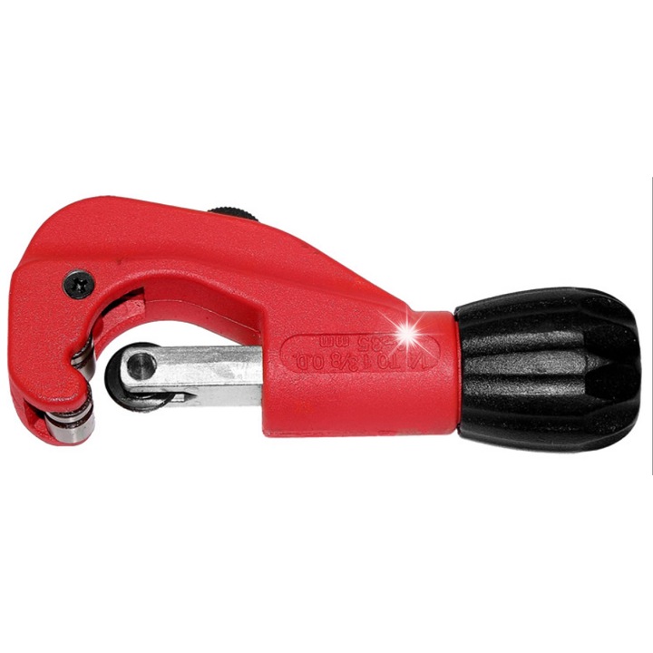 Taietor pentru tuburi de cupru si aluminiu Drel 6-35mm, dimensiuni compacte, taiere precisa