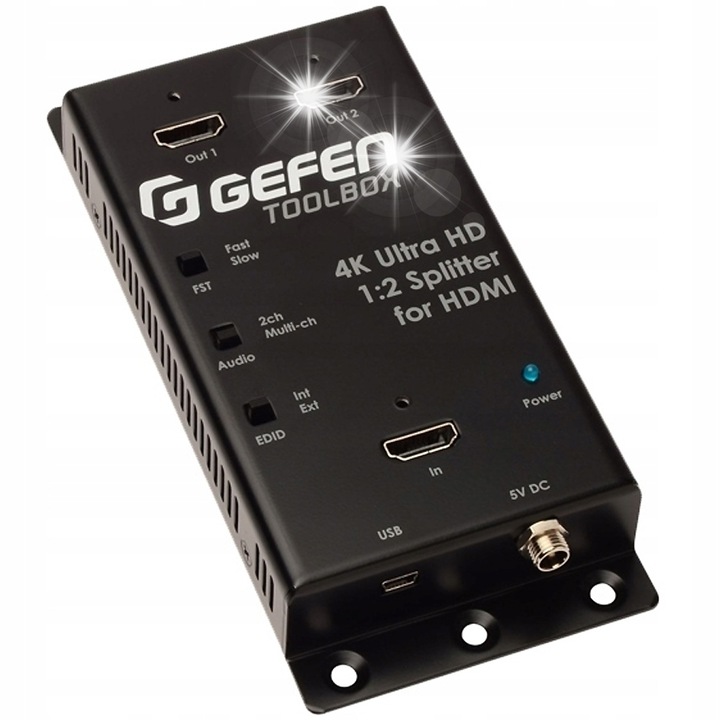 Сплитер HDMI 4K UHD Gefen GTB-HD4K2K-142C, 1x HDMI вход, 2x HDMI изход, 76x165x26мм