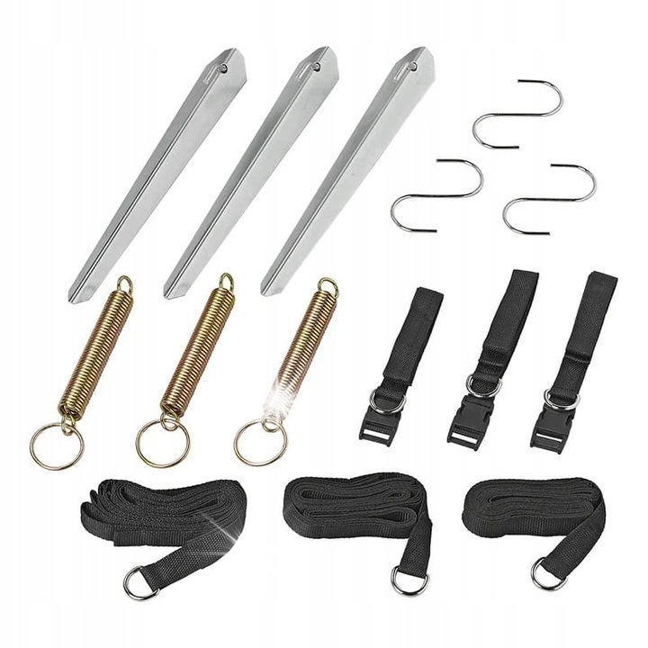 Set curele si accesorii pentru cort ProPlus, 400cm, 110cm, 4,00m