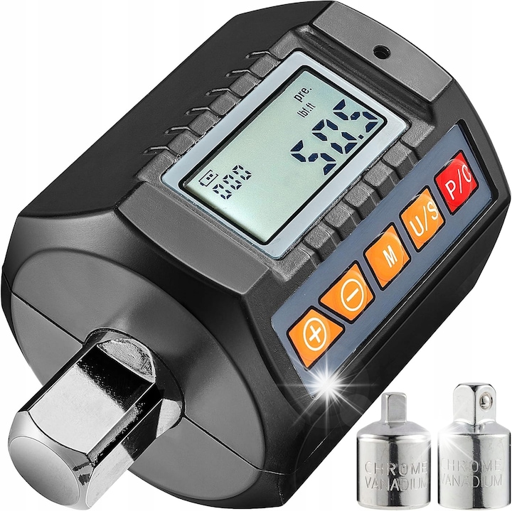 Cheie dinamometrica electronica 6-200Nm 1/2" 3/8" 1/4 CRV cu etui