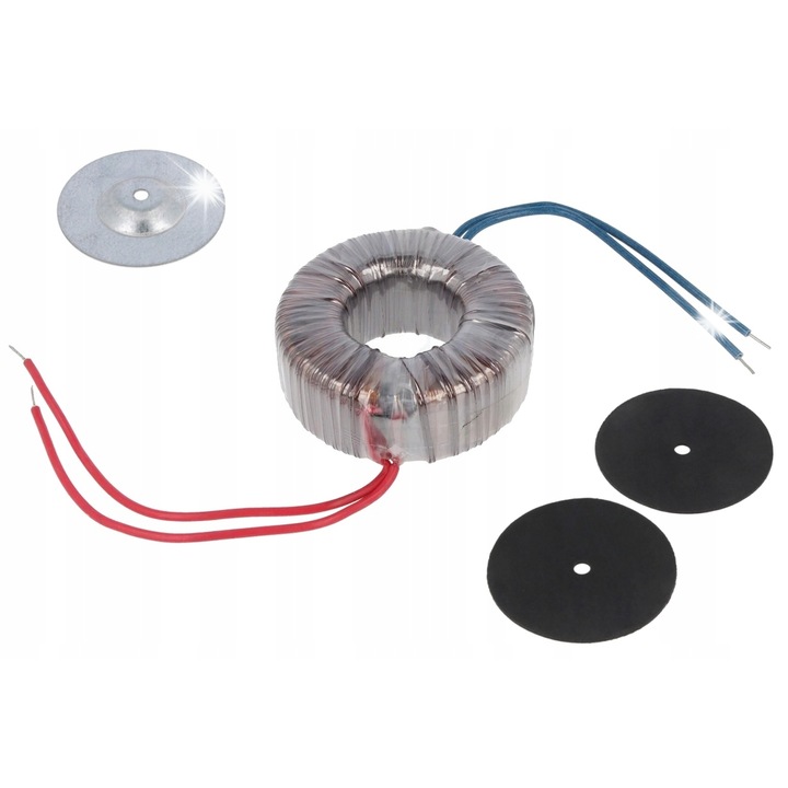 Transformator toroidal, Indel, 60VA, 12V, 5A, 85mm x 37mm