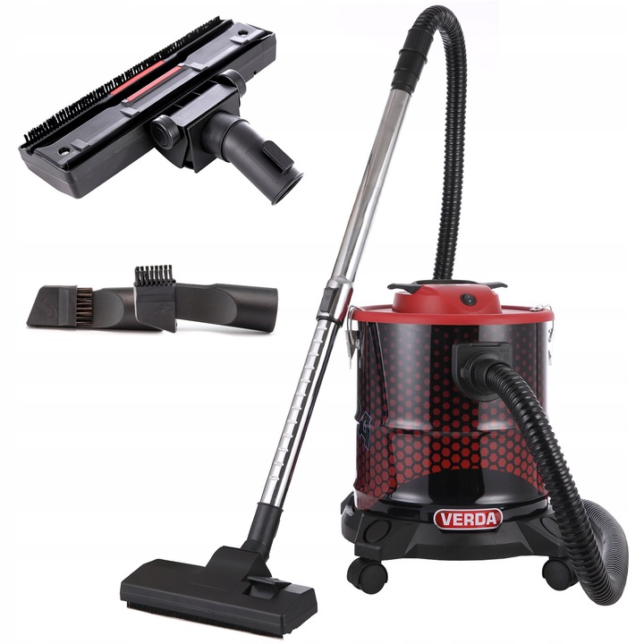 Aspirator de cenusa, Verda, 20l, 1,5m, filtru HEPA, 30C