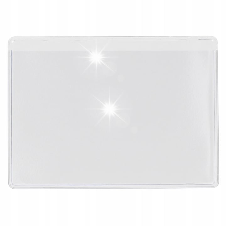 Dokumentumtartó készlet, kártyatok, átlátszó, 9x6,5cm