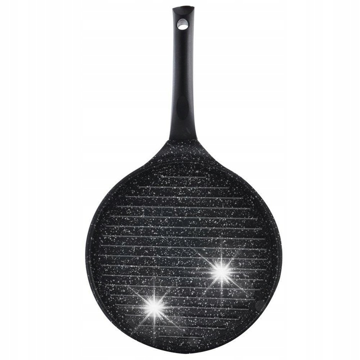 Tigaie de copt Orion, granit, 27cm, pentru carne si peste, cu maner rezistent la caldura