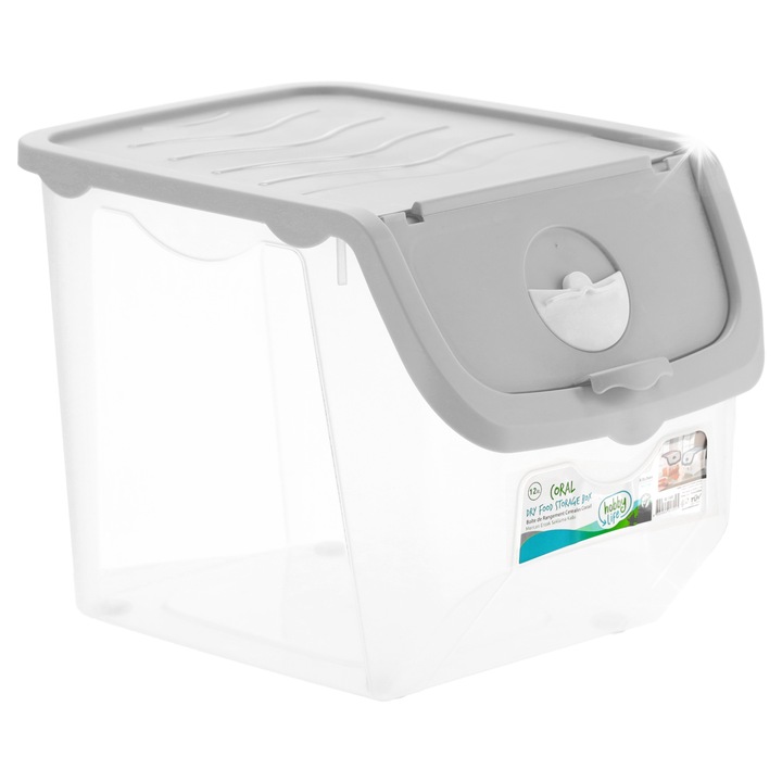 Set 3 cutii alimentare, Hobby Life, 12L, transparent, 30x23,5x23,5cm