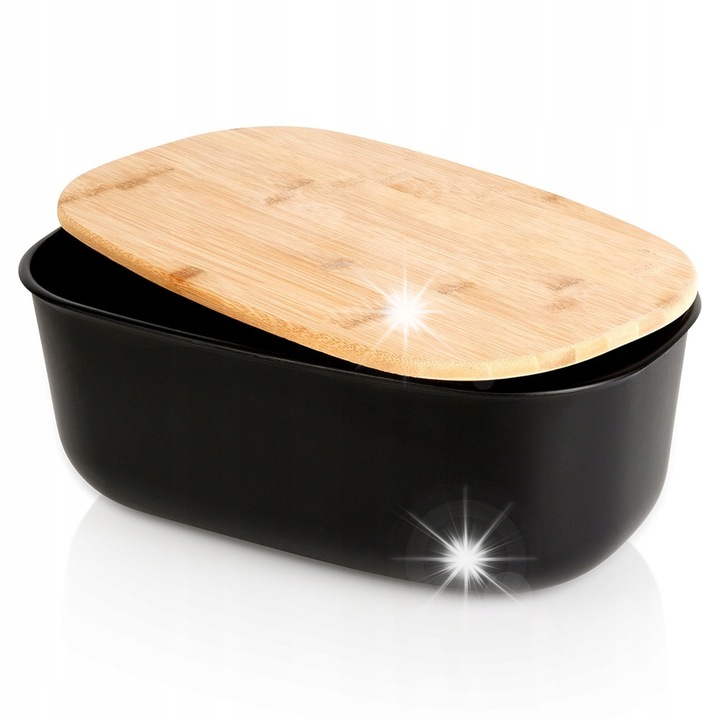 Кутия за храна Vilde, черна, 39x23,5x15,5см