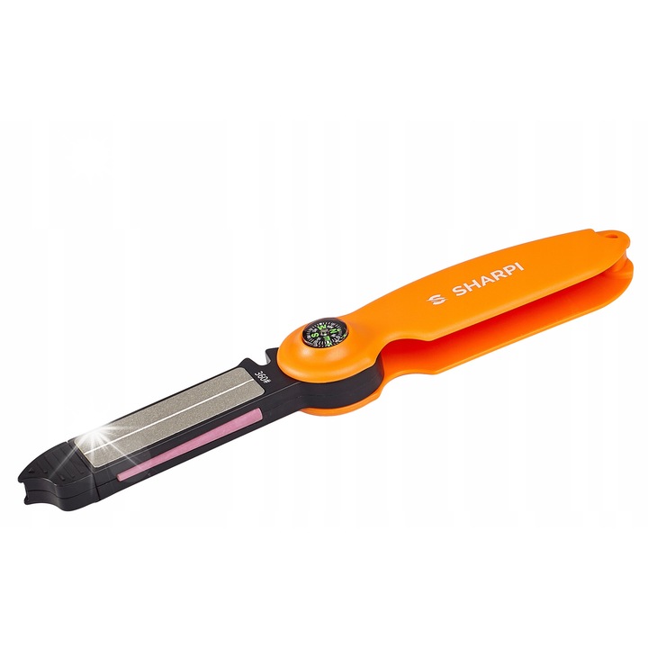 Ascutitoare de cutite SHARPI 8in1, multicolor, set cu functii de supravietuire, dimensiuni compacte