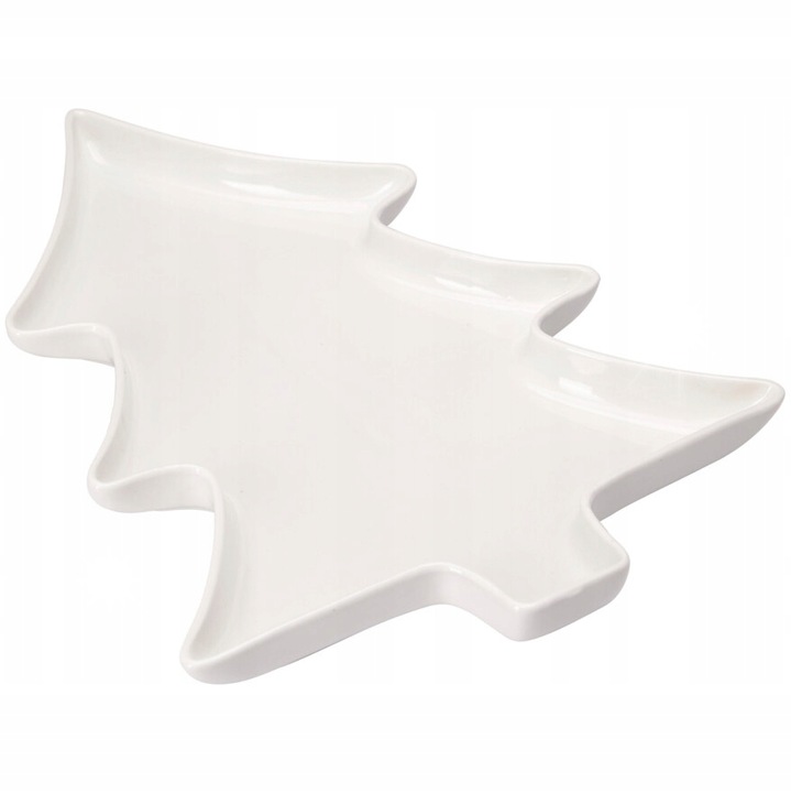 Farfurie pentru aperitive si deserturi, Excellent Houseware, design de Craciun, 30x30cm