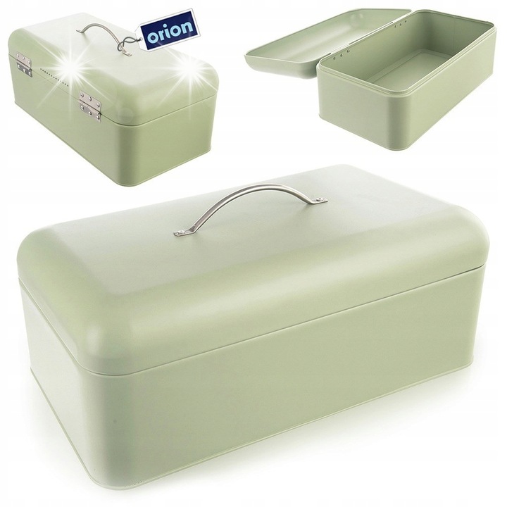 Orion fém kenyértartó, zöld, 42,5x23x20cm, modern design