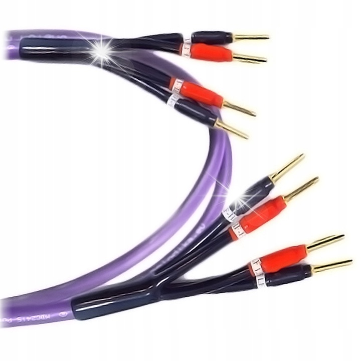 Melodika Purple Rain bi-amping OFC audio kábel 2x1,5+2x4mm2 2,5m készlet 2 darab