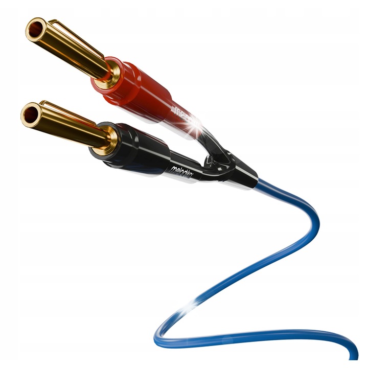 Set cabluri difuzor Melodika SBSC4030 Sky Blue 2x4mm2 OFC 4N, 2 x 3 metri, culoare albastra