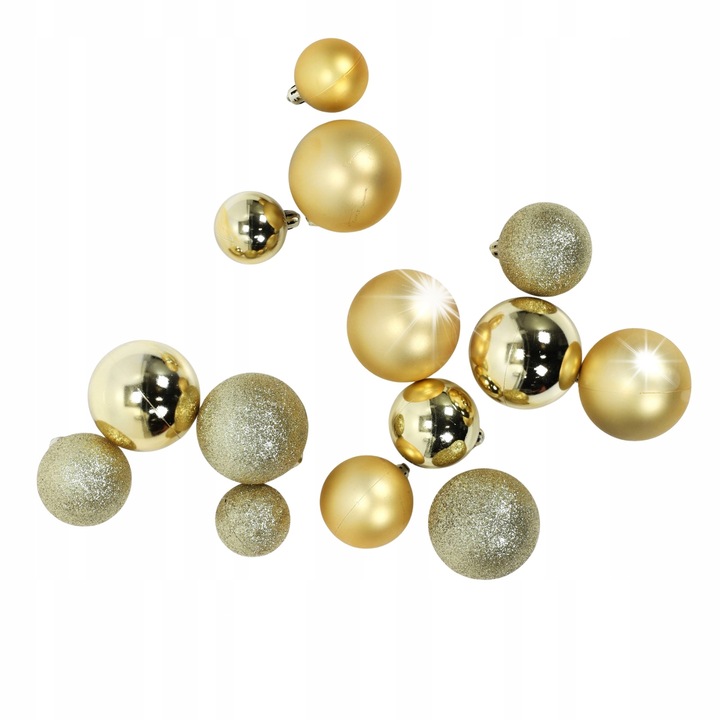 Set 70 globuri de Craciun aurii, Home Styling Collection