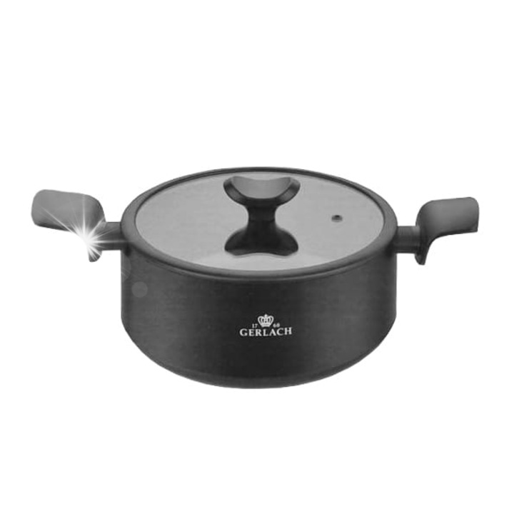 Oala Gerlach Wings 24cm, 5l, aluminiu, interior ceramic neaderent