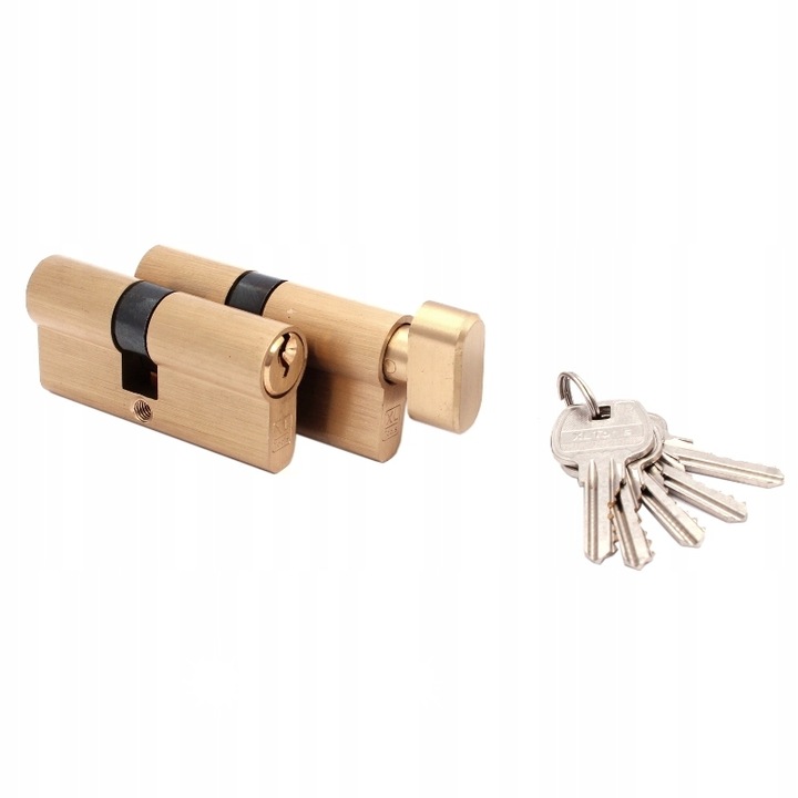 Set 2 incuietori XL-Tools 35x50mm, 35Gx50mm, 5 chei, culoare alama