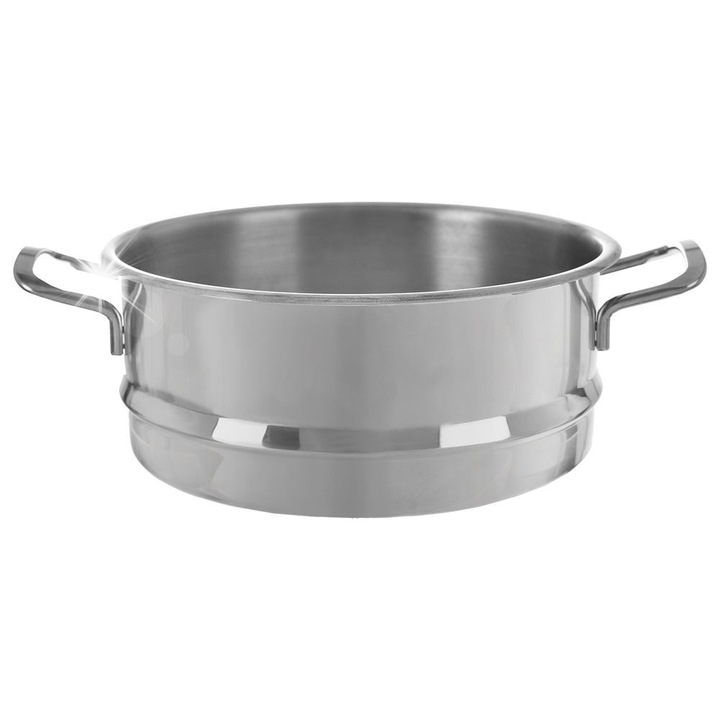 Orion gőzfőző edény, 26x10cm, rozsdamentes acélból, 24cm-es edényhez, fogantyúval