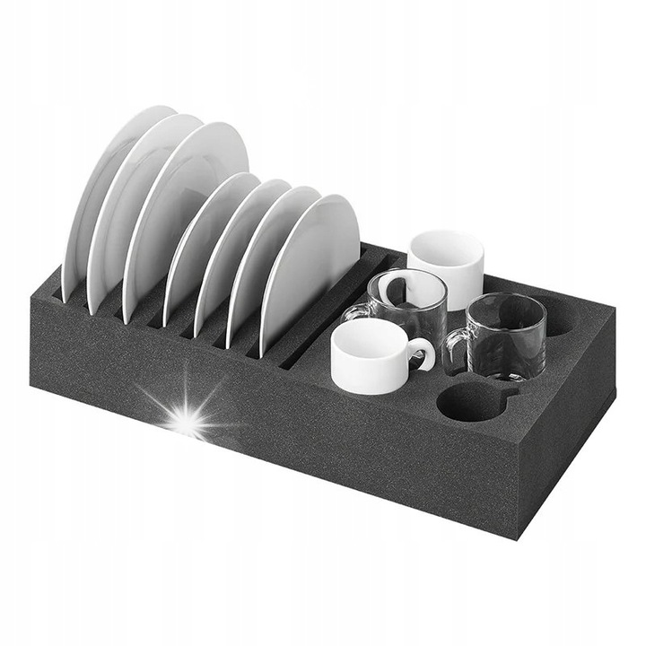 Set protectie pentru sticla, ProPlus, 8 farfurii, 6 cesti, 49,5x25x10cm