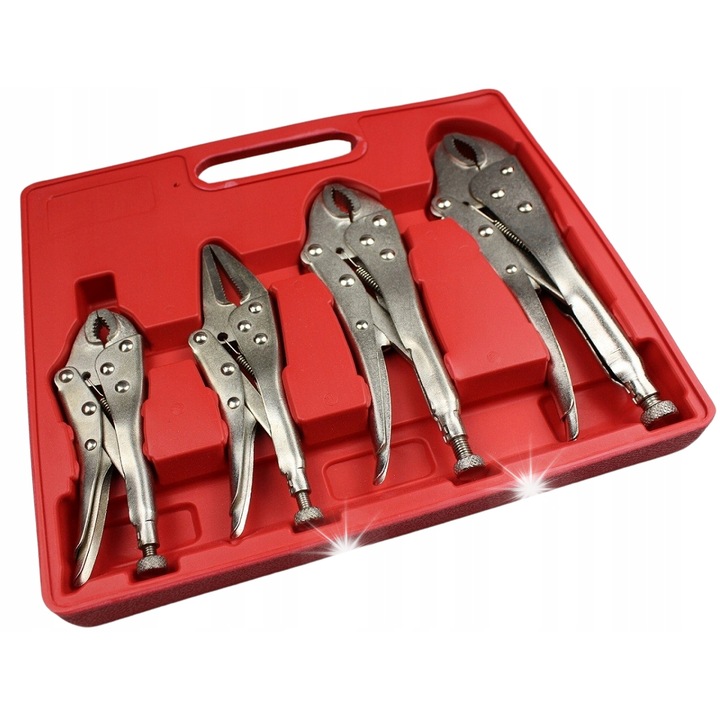 Set de clesti HuW, 4 piese, 250mm, 190mm, 170mm, 125mm, multicolor