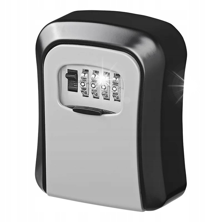 Seif exterior pentru chei Proplus, cu cod, 12 chei, 115x95x40mm, negru/gri, set complet