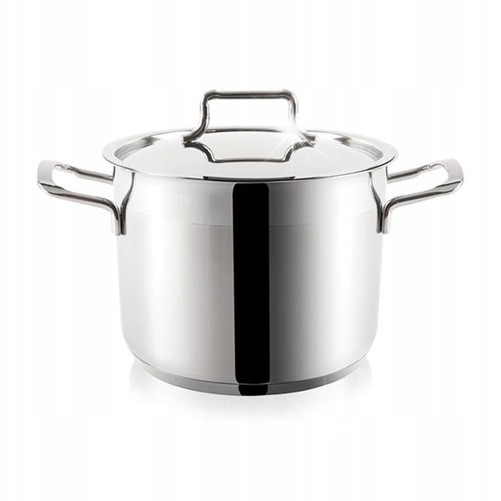 Oala din otel inoxidabil Orion Anett, 18cm, 3.5L, cu capac, finisaj mat