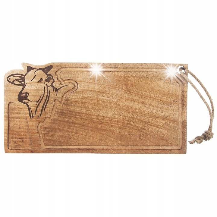 Tocator de bucatarie Orion, 45x22cm, din lemn de mango, cu caneluri, rezistenta la umiditate