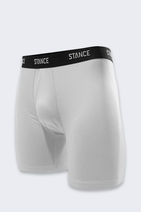 Boxeri Stance, gri, bumbac elastic, confortabili, lenjerie intima barbati