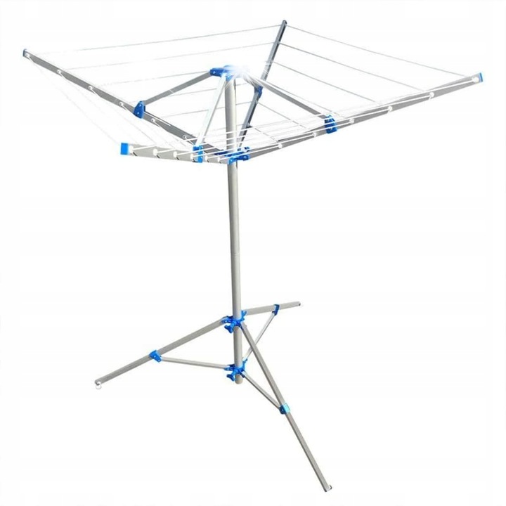 Uscator rufe ProPlus, metalic, gri, 150x140cm, cu suport, usor de montat