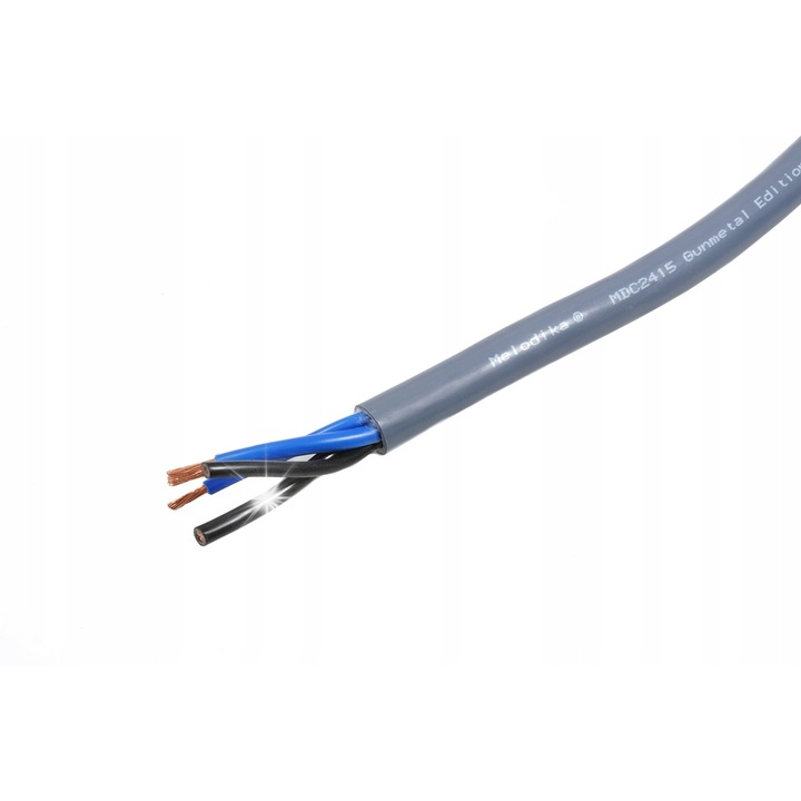 Кабели Melodika MDC2415G Bi-Wire OFC 2x4mm2+2x1,5mm2, Gunmetal, 1m
