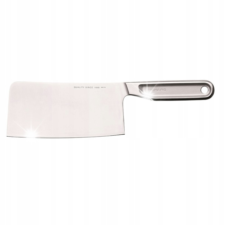 Feliator Fiskars All Steel 16cm, otel japonez, tais lat, recomandat pentru carne si legume