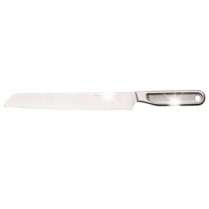 Feliator de paine, Fiskars, All Steel, 22cm, inox, taiere eficienta