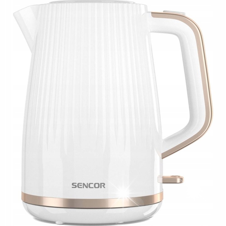 Fierbator electric Sencor SWK 7501BK, 1,7L, 2200W, design modern, negru