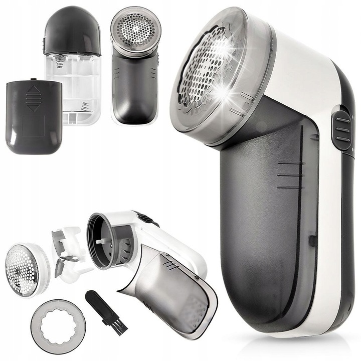 Aparat ras electric pentru tesaturi Orion, 14x6cm, gri, cu 3 lame