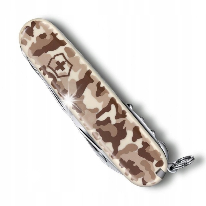 Victorinox Huntsman zsebkés 91mm, 15 funkció, sivatagi terepminta, 97g