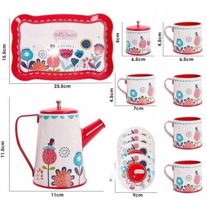 Gyermek konyhai készlet, 15 darab, fém kiegészítők, gyönyörű színek, 3+ év