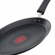 Tigaie Tefal 25cm, neagra, cu suprafata titan, antiaderenta, pentru toate tipurile de plite